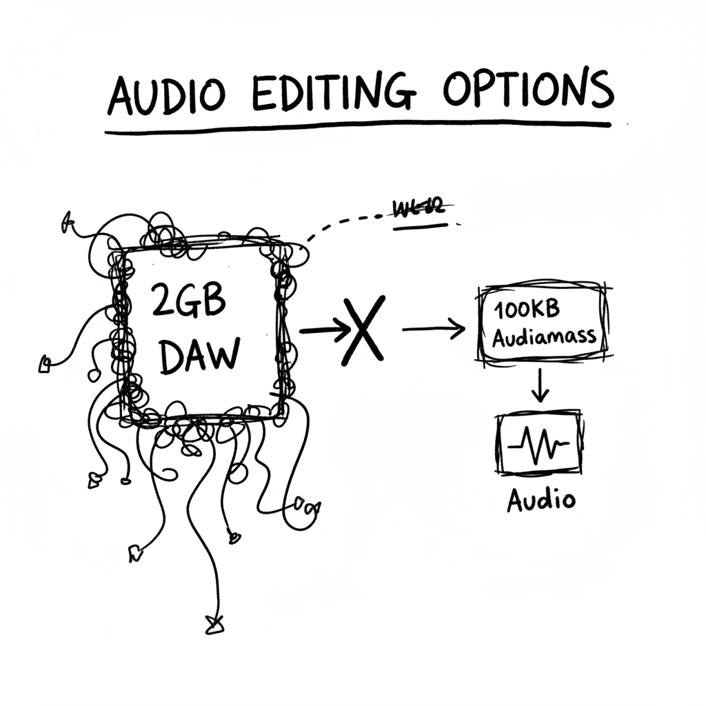 Audiomass: Edición de audio multitrack en 100KB de vanilla JS