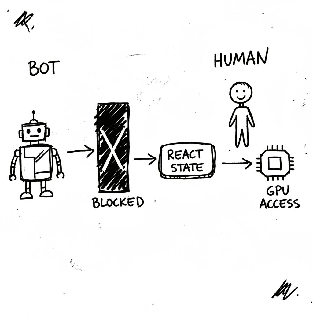 ChatGPT Web Integrity Layer: Verifying React State for GPU Access