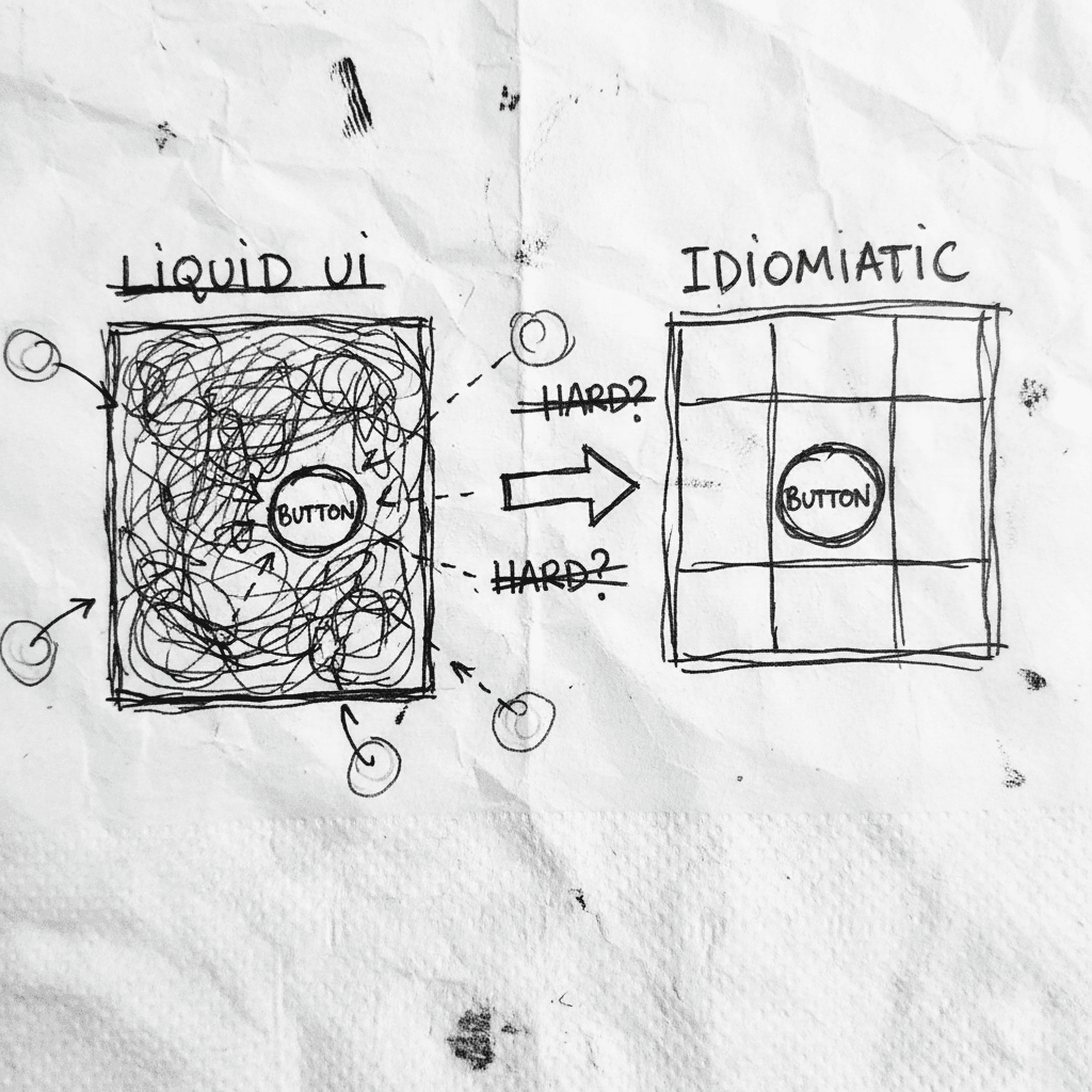 El fin de las interfaces líquidas y el retorno al diseño idiomático