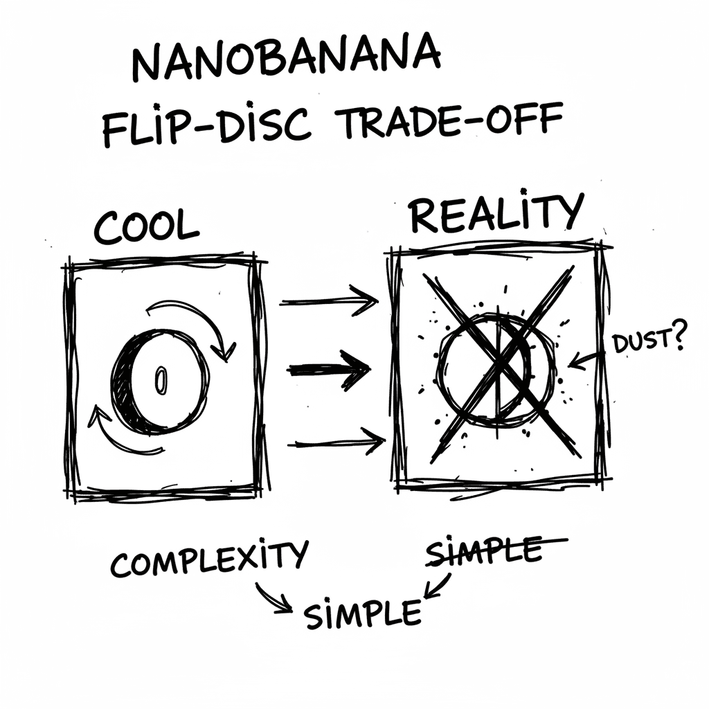 Flip-Disc Display System: Hardware electromagnético y persistencia física
