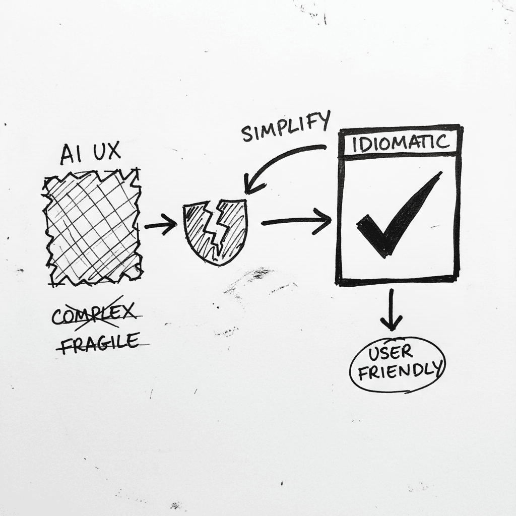 L'échec de l'UX générée par IA et le retour à l'Idiomatic Design