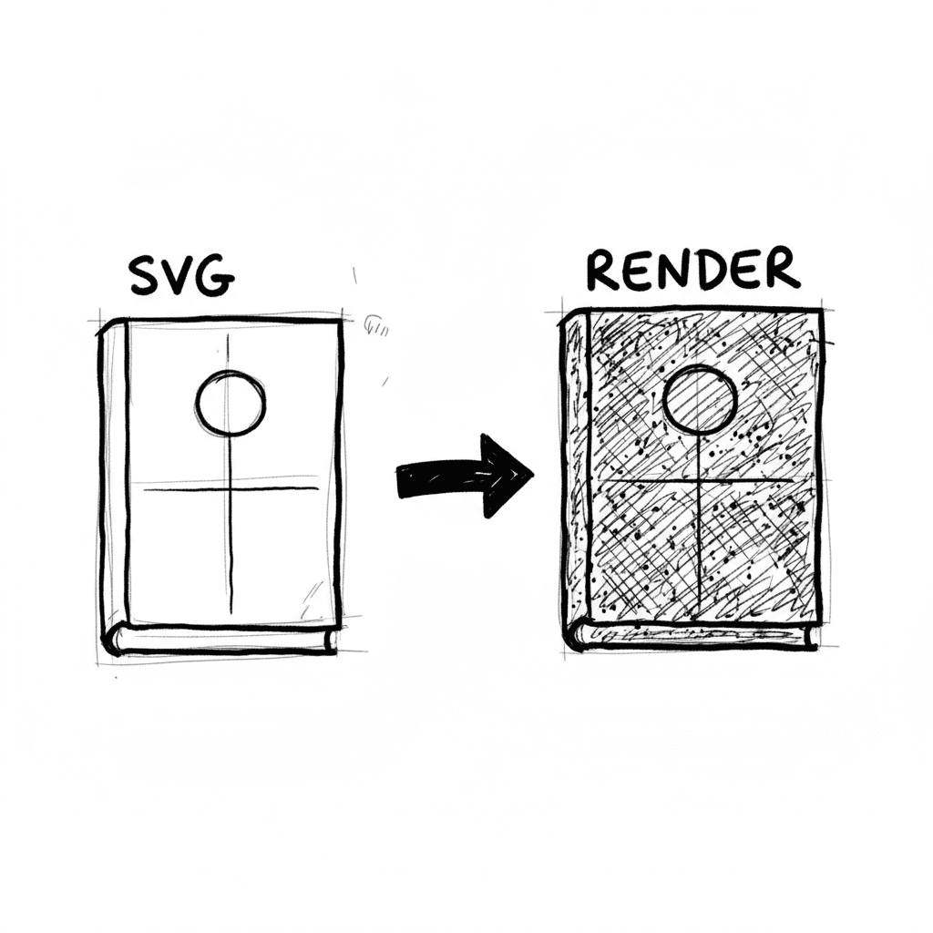 Method Underdrawing : Le SVG comme squelette de l'image générative