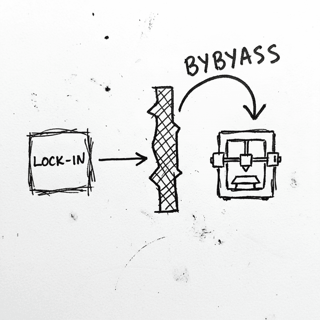 OrcaSlicer-bambulab: El bypass de FULU Foundation al bloqueo de nube de Bambu Lab