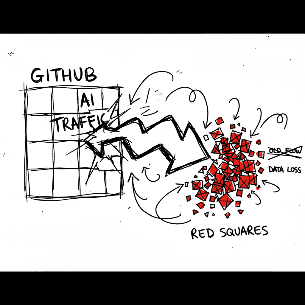 Red Squares y la crisis de disponibilidad de GitHub