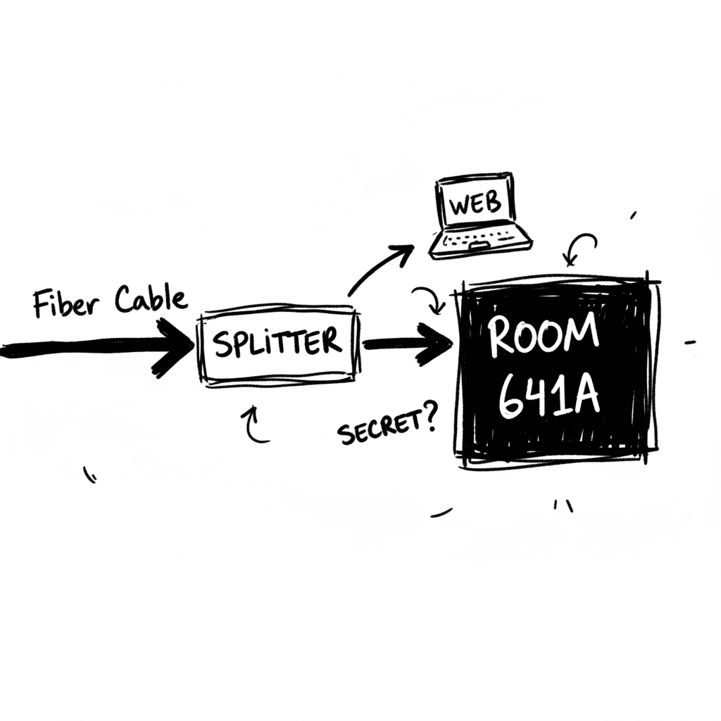 Room 641A et l'infrastructure de surveillance AT&T
